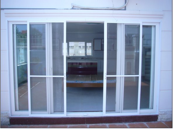 Cửa Lùa Chống Muỗi 4 Cánh Cho Cửa Chính